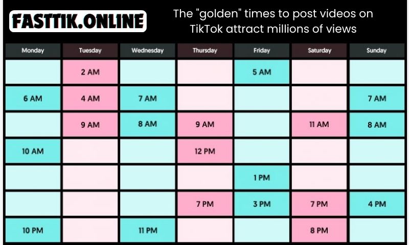 The "golden" times to post videos on TikTok attract millions of views