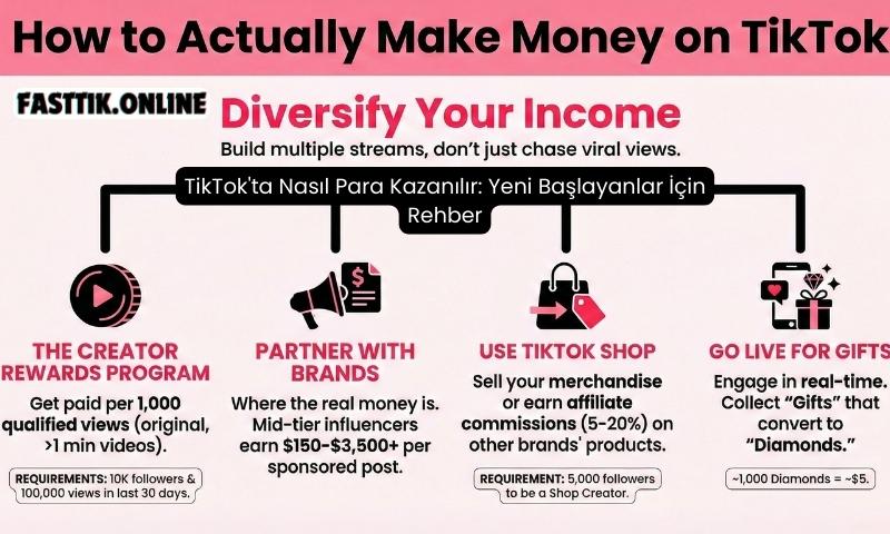 TikTok'ta Nasıl Para Kazanılır