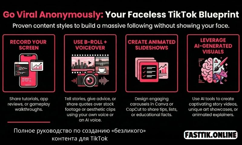 идеи для контента в TikTok без лица